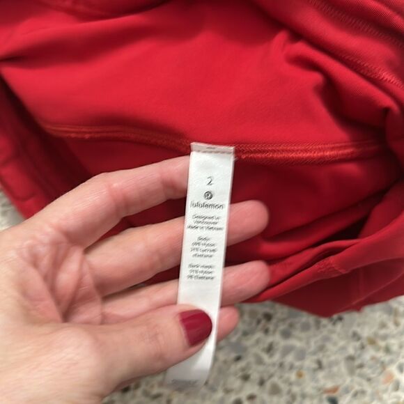 Lululemon pace rival high rise waist leggings 22” dark red 2 - Picture 7 of 10